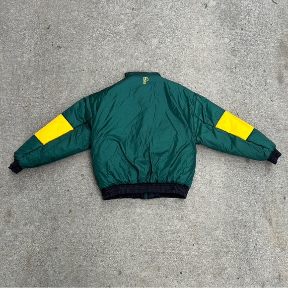 Vintage Green Packer Packers Reversible & Removable Hood Jacket - Picture 6 of 7